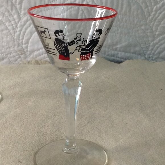 VTG 5 Libby's Pickwick (1947) Cocktail, Martini Glasses; Retro, Barware, Stylish - Picture 2 of 3